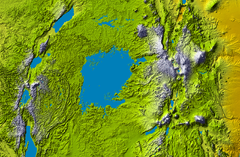 Lake Victoria topography Map