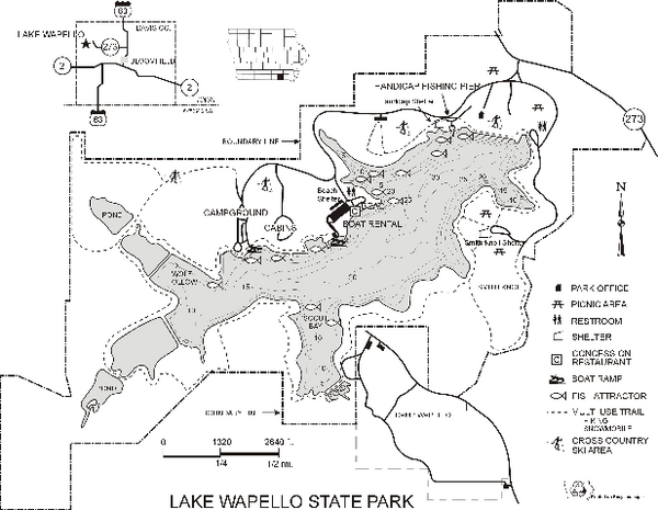 Lake Wapello State Park Map