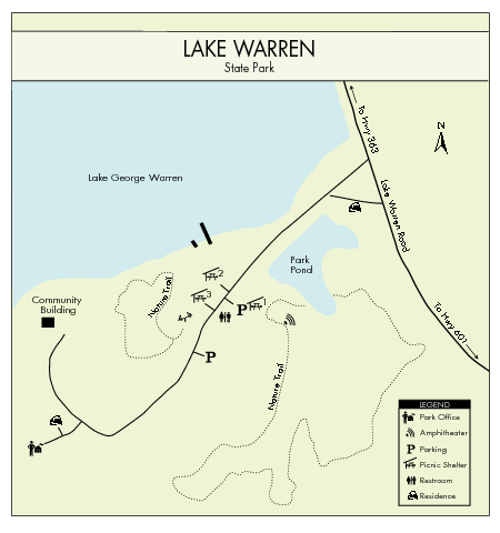 Lake Warren State Park Map