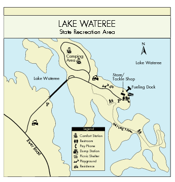 Lake Wateree State Park Map