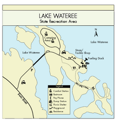 Lake Wateree State Park Map