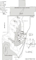 Lake of Three Fires State Park Map