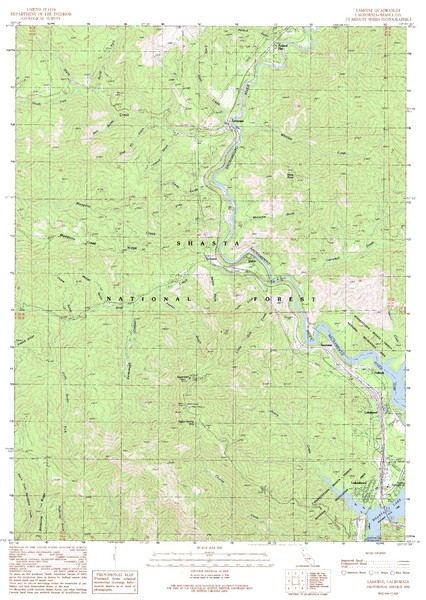 Lamoine Quad - Shasta Lake Map