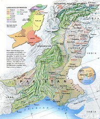 Languages of Pakistan Map