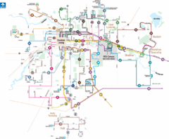 Lansing, Michigan Public Transportation Map Lansing, Michigan Public Transportation Map
