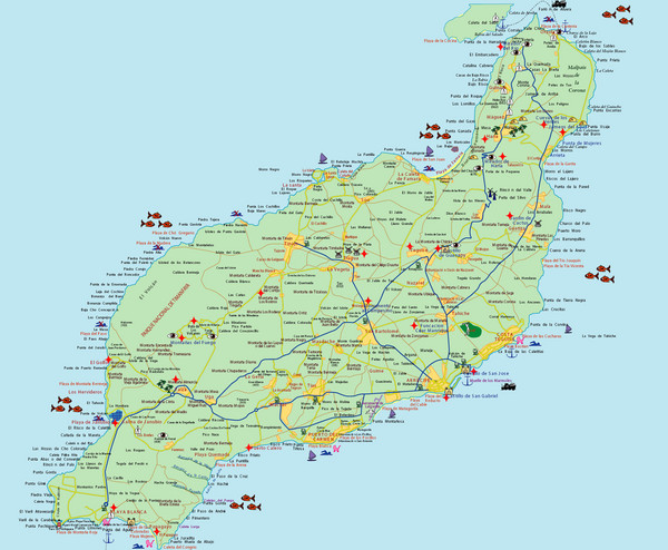 Lanzarote Tourist Map