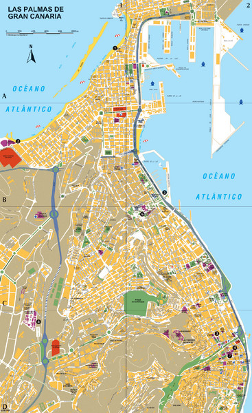 Las Palmas Tourist Map