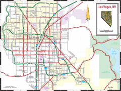 Las Vegas, NV Tourist Map