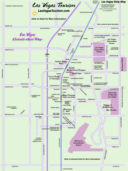 Las Vegas Strip Map