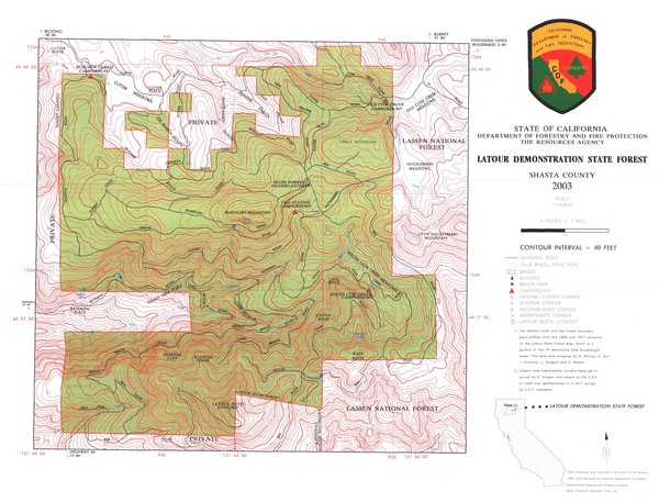 Latour State Forest Map