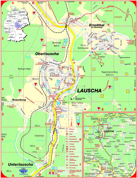 Lauscha Map