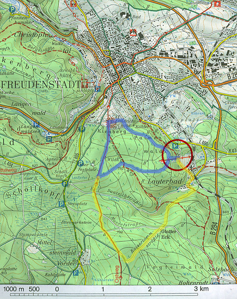Lauterbad, Germany Map