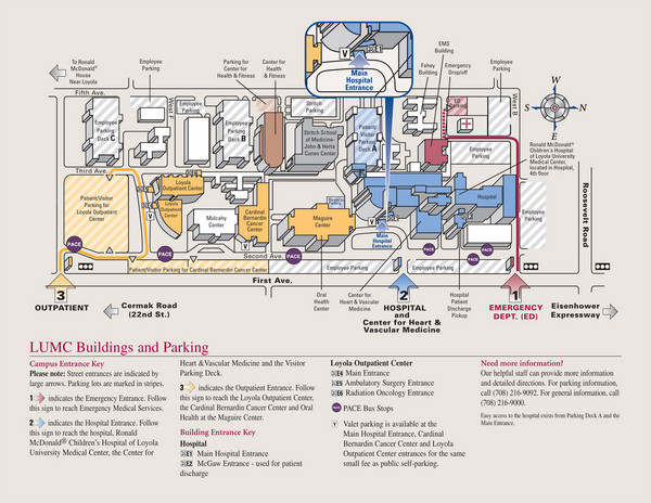 Layola University Medical Campus Map