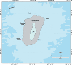 Laysan Island Map Laysan Island Map