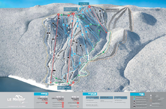 Le Massif Ski Trail Map