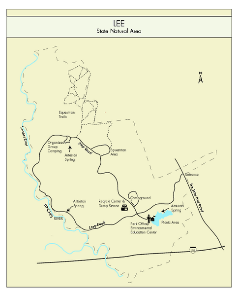 Lee State Park Map