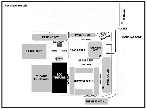 Leeward Community College/ University of Hawaii Visitor Parking Map