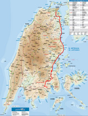 Lefkada Tourist Map