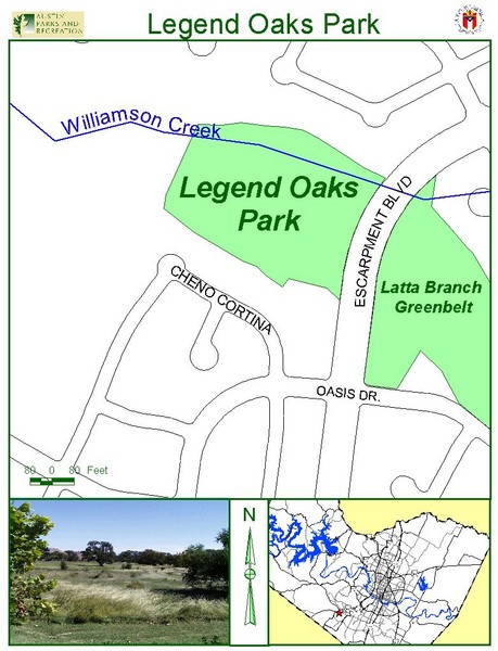 Legend Oaks Park Map