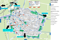 Leiden Tourist Map
