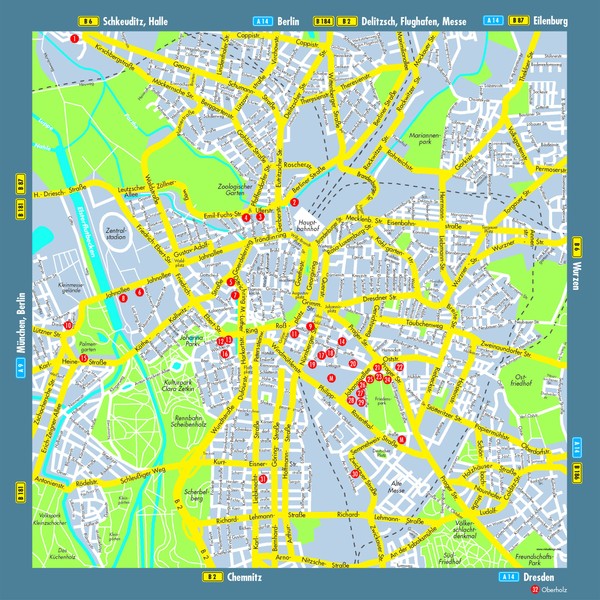 Leipzig Map