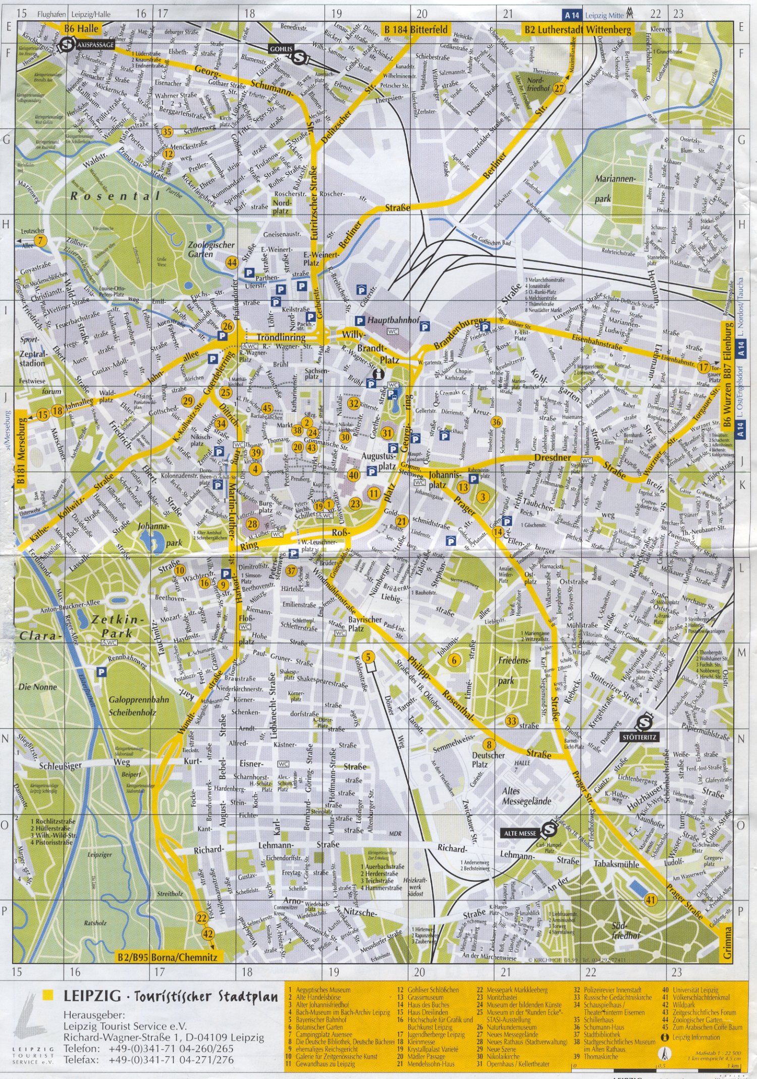 Leipzig Tourist Map - Leipzig Germany • mappery