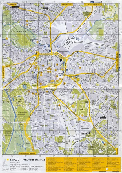 Leipzig Tourist Map