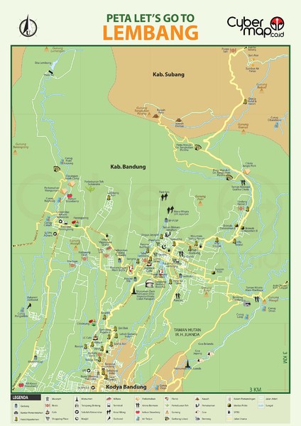 Lembang Tourism Map