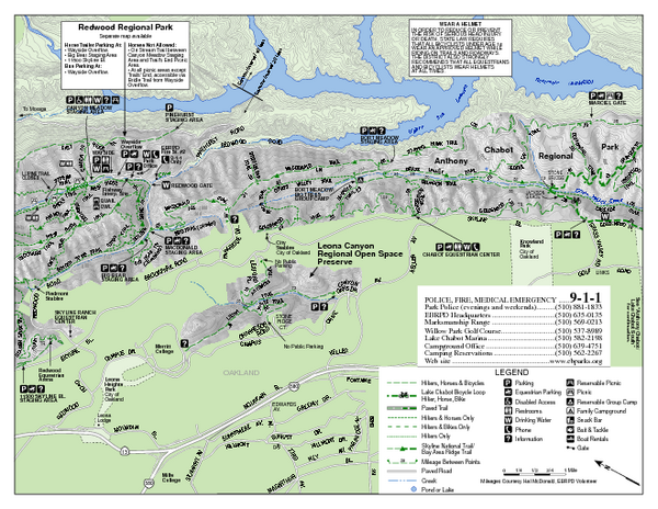 Leona Canyon Regional Open Space Preserve Map