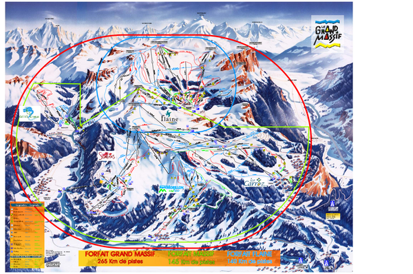 Les Carroz Ski Trail Map