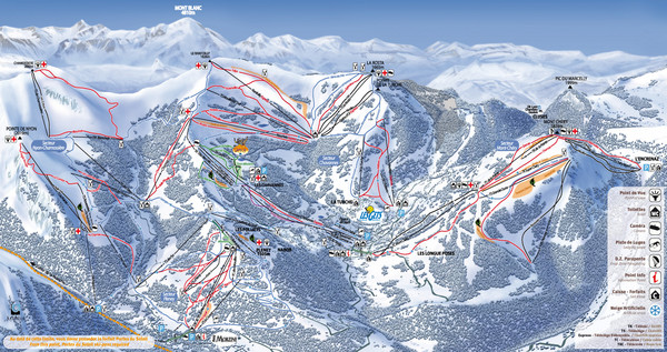 Les Gets Ski Resort Map