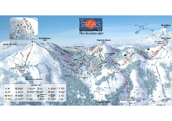 Les Saisies Ski Trail Map