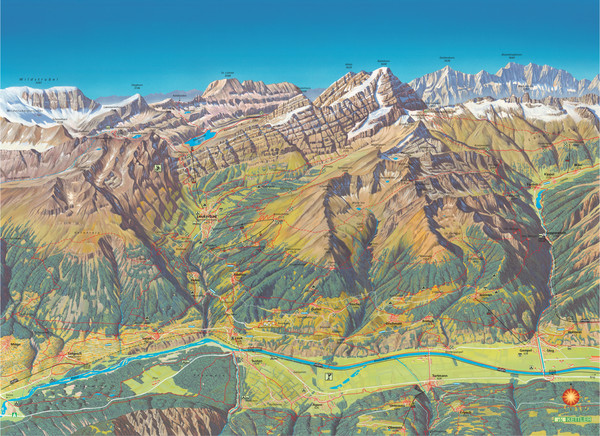 Leukerbad Summer Trail Map