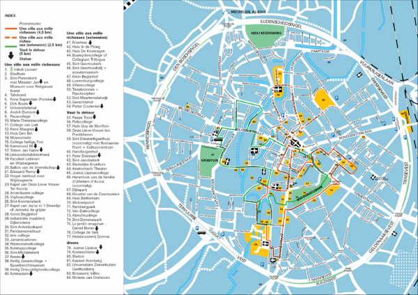 Leuven Tourist Map