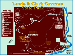 Lewis and Clark Caverns State Park Map