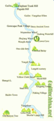 Li River Map Li River Map