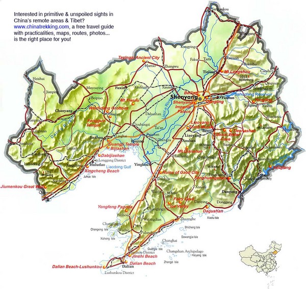 Liaoning Tourist Map