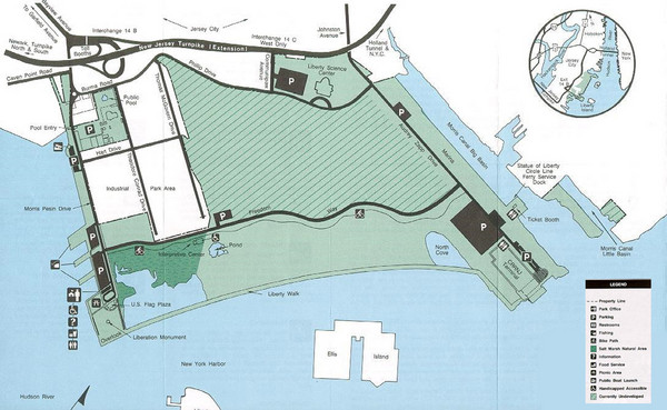 Liberty State Park Map