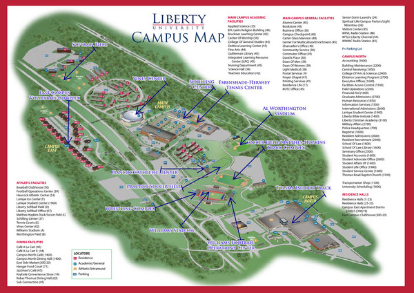 Liberty University Map