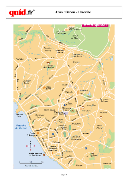 Map Of Libreville Gabon