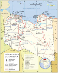 Libya Administrative Regions Map