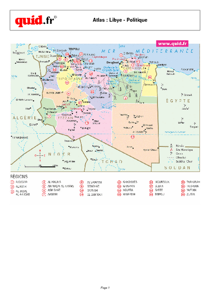 Libya Regional Map