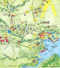 Lihue Tourist Map
