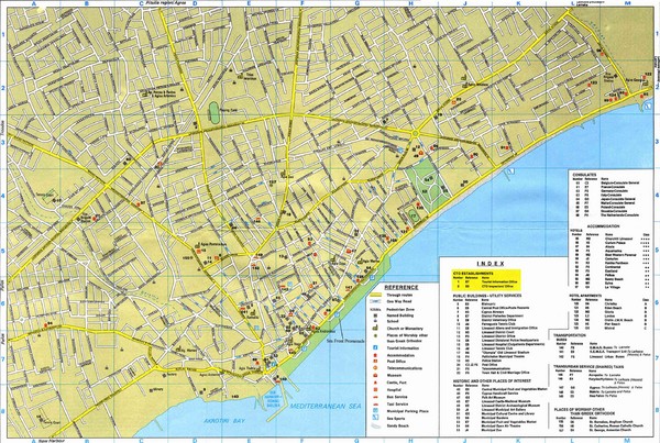 Limassol Tourist Map