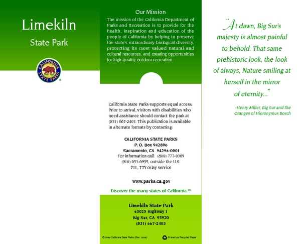 Limeklin State Park Map