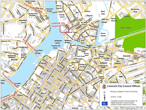 Limerick City Map