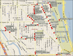 Lincoln Park Chicago Tourist Map