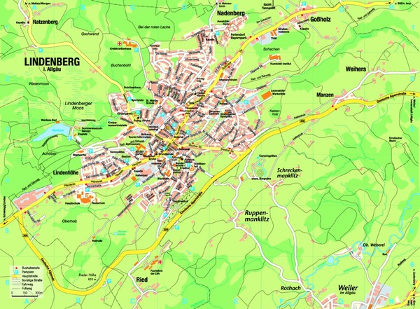 Lindenberg im Allgäu Map