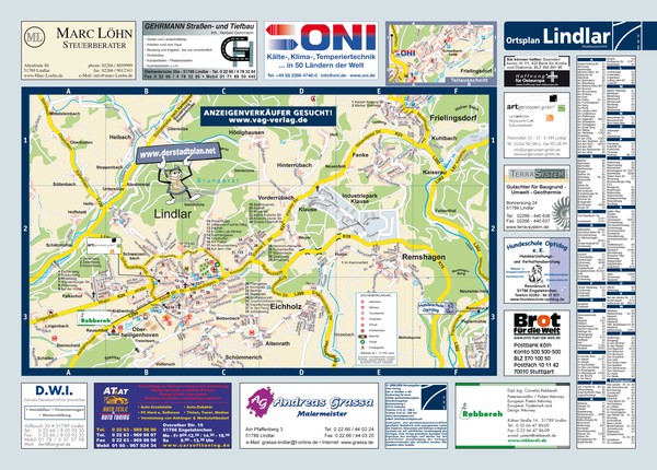 Lindlar Tourist Map