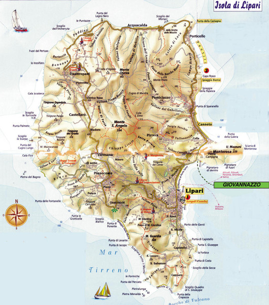 Lipari map